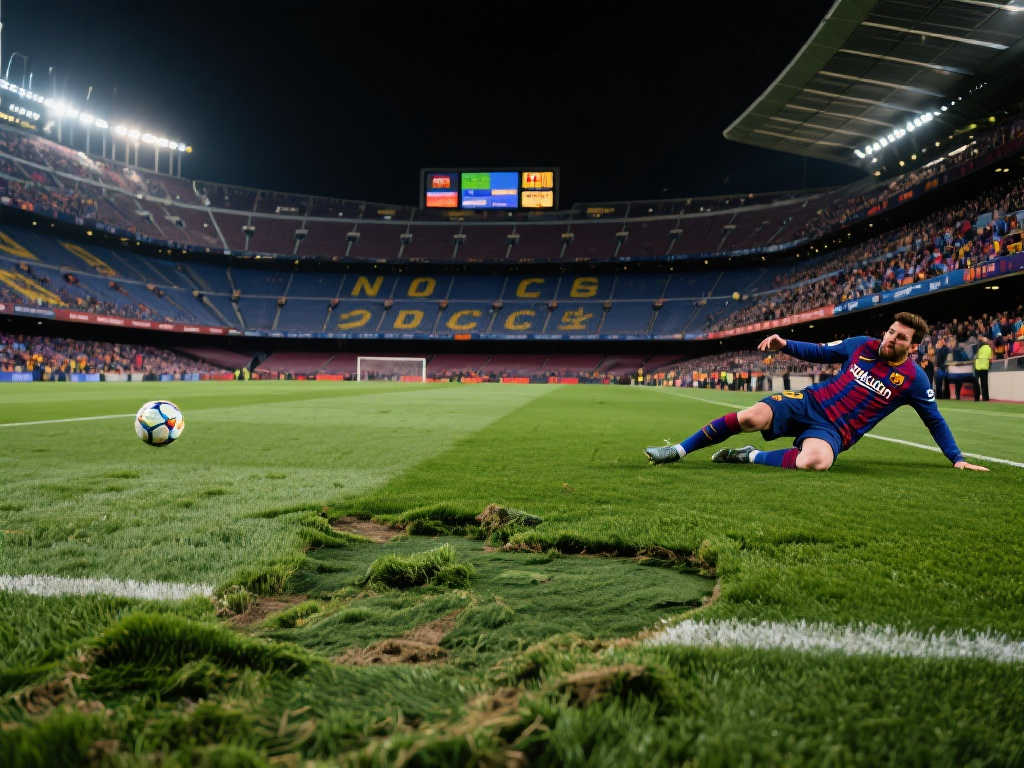 草皮公司借哈维‘黑图’挑衅,巴萨主场成舆论焦点 草皮公司借哈维‘黑图’挑衅,巴萨主场成舆论焦点